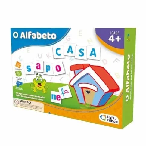 Jogo Educativo O Alfabeto c/ 599 Peças - Pais e Filhos - Educação/Brinquedo/Diversão
