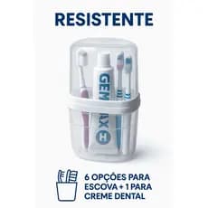 Porta Escova de Dentes com Tampa – Proteção Antibacteriana, Organização e Estilo 20cm | Transparente