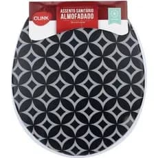 Assento De Vaso Sanitário Almofadado Com Tampa Com Estampas Diversas Macias Confortáveis Smiles