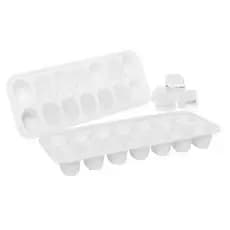 Forma de Gelo Branca Flexível Cozinha Freezer 14 Cubos Resistente Jaguar