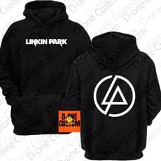 Moletom Blusa de Frio Linkin Park Banda de Rock Numb In The End Algodão Unissex Frente e Costa