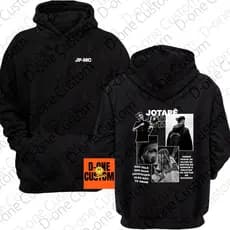 Moletom Estampado Jotapê Mc Rapper Rap Nacional Trap Show Homenagem Blusa de Frio Casaco Capuz