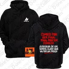 Moletom Estampado Hungria Começo Pode Ser Final Pode Ser Começo Lembranças HipHop Casaco Streetwear