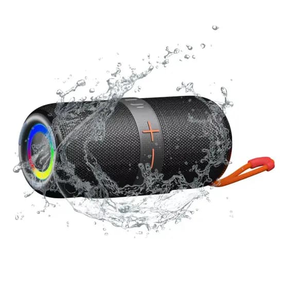 Caixa de Som Bluetooth Portátil LED 100W Prova D'agua Eletromex EL-1096