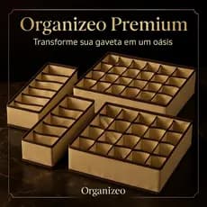 Organizador Gaveta TNT Papel Cartão Espaço Funcional Prático