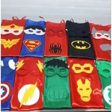 kit  capa e máscara super heróis