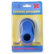 Furador Artesanal 16mm Papel e EVA até 2mm Make+ Scrapbook Formatos Variados Artesanato Escolar