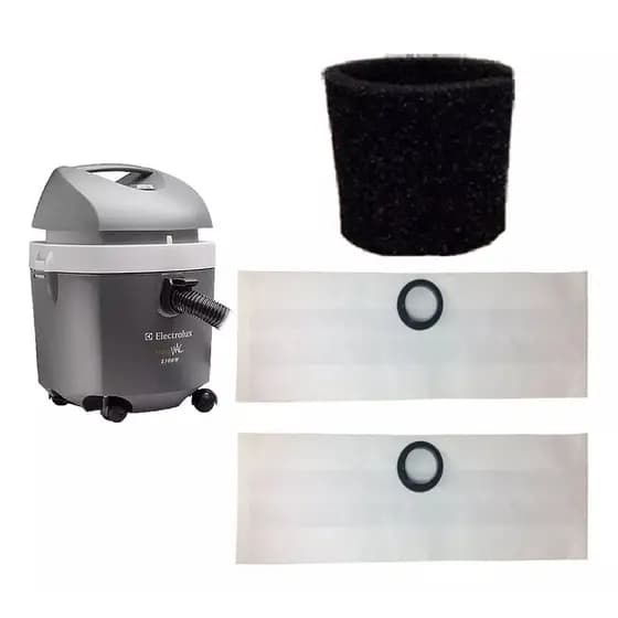 3 Saco + Filtro Permanente para Aspirador de Pó Electrolux Hidrovac 1300