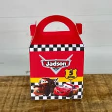 Caixa Maleta Carros Relampago Mcqueen | Pegue e Monte | Personalizados | Lembrancinhas | Festa infantil | Aniversário
