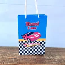 Sacolinha Personalizada HotWheels | Pegue e Monte | Lembrancinhas | Festa infantil | Aniversário