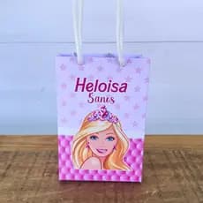 Sacolinha Personalizada Barbbie | Pegue e Monte | Lembrancinhas | Festa infantil | Aniversário