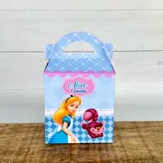 Caixa Maleta Alice no País das Maravilhas | Pegue e Monte | Personalizados | Lembrancinha | Festa infantil | Aniversário