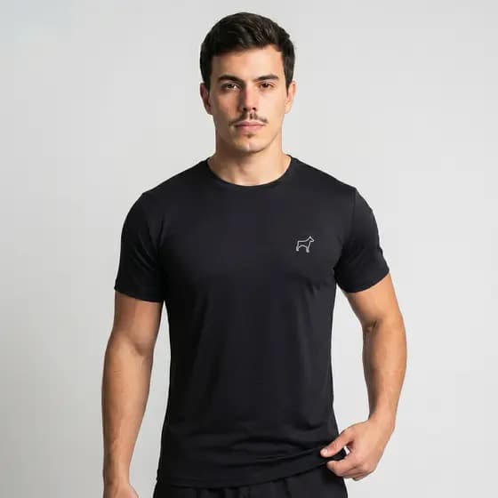 Camiseta Dry Fit Masculina Parvori Esportiva Tecido Leve Respirável Secagem Rápida Treino Academia Corrida Caimento Slim