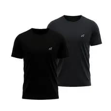 Kit 2 Camisetas Masculina Dry Fit Parvori - Academia Treino Esporte Corrida