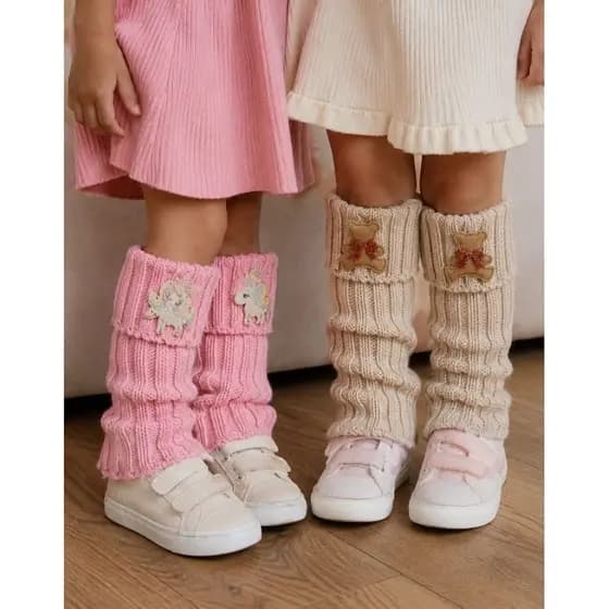 Polaina Infantil divertida/polaina criança/polaina Inverno