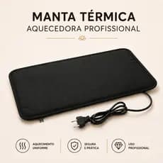 Manta Térmica Elétrica Bolsa Aquecedora Profissional para Pedras Quentes Vulcânicas 127v ou 220v