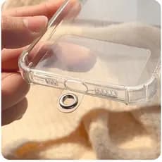 Kit  Suporte Para Cordao Telefone Celular Almofada Transparente kit 5/10/20/30