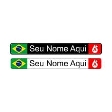 Adesivos Personalizado Nome+tipo Sanguineo Bike Capacete 07