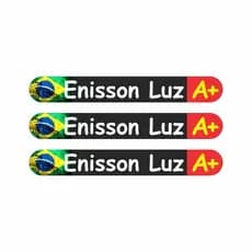 Adesivos Personalizado Nome+tipo Sanguineo Bike Capacete