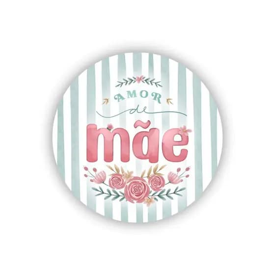 100 Adesivos Dia Das Mães / Adesivo Presente Lembrancinha