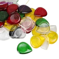 NORMAN 10 Peças De Palhetas Para Guitarra Acústica , De Cor Aleatória ABS , Em Formato De Gota