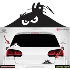 Adesivos Monstro escondido Espiando pela lataria do carro - Adesivo engraçado de monstrinho espião