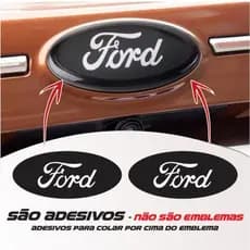 Adesivos para deixar emblema FORD preto - Adesivos para escurecer emblema FORD