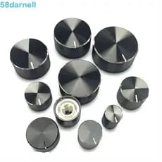 Botão Potenciômetro DARNELL Codificador De Metal Preto Áudio Cônico Rotativo De Controle De Volume Da Placa De Som