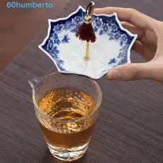 Infusor De Chá HUMBERTO , Filtro Guarda-Chuva De Cerâmica Tradicional Estilo Chinês