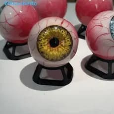 Adereço De Olho De Monstro HUMBERTO , Ornamento De Globo Ocular De Resina Hiperrealista , Escultura De Halloween Multico