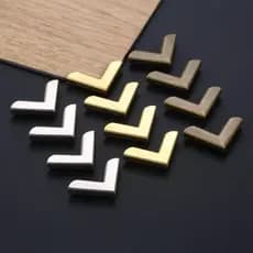 Suportes De Canto Menus Pastas Se Encaixa 4mm De Espessura Para Livro Arquivo Notebook 50 Peças Decorativo