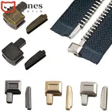 Acessórios De Vestuário Para Reparo De Zíper NAESV 10 Conjuntos/Pacote De Costura Dourado De Metal