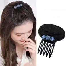 Ferramenta De Estilo De Cabelo DIY , Almofada De Cabeça Com Flor Trançada , Acessórios Invisíveis Base