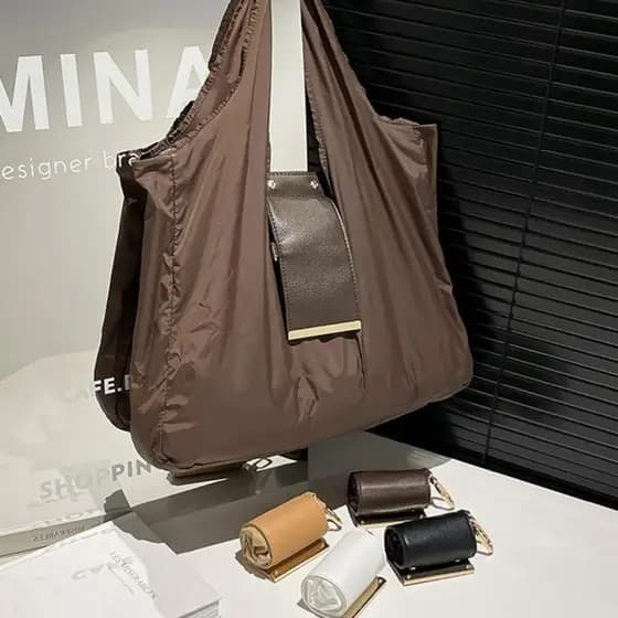 PERRY1 Bolsa De Compras Dobrável , Mini Sacola Reutilizável De Grande Capacidade Para Chaveiro , Expansível