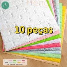 10 Peças Papel De Parede Adesivo 3D Espuma XPE À Prova D'água Decoração De Quarto De Casa