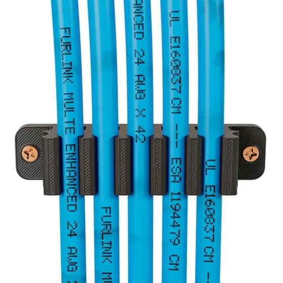 Kit 5 Pentes Organizadores Cabos De Rede para 5 Cabos/Organização/ABS/Resistente/Cabo