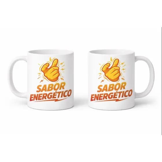 Caneca Sabor Energético Personalizada Saboooor Energético