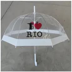 Guarda Chuva Transparente Automático I LOVE RIO
