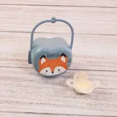 Porta Chupeta Bico De Plástico Bebê  Com Alça