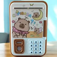 Cofrinho Capivara Eletrônico Interativo Educativo 3+