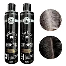 Shampoo Escurecedor De Cabelos 3 Em 1 Dom Pelo | cobre Brancos, limpa, Hidrata  e fortalece os fios