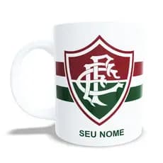 Caneca de Porcelana Personalizada Fluzão/fluminense Time de Futebol Xícara Personalizada PRESENTE IDEAL OFERTA!!