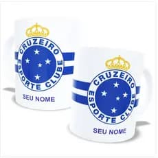 Caneca xicara de varios times presente ideal cruzeiro, Timão, São paulo ,Palmeiras. com o seu nome