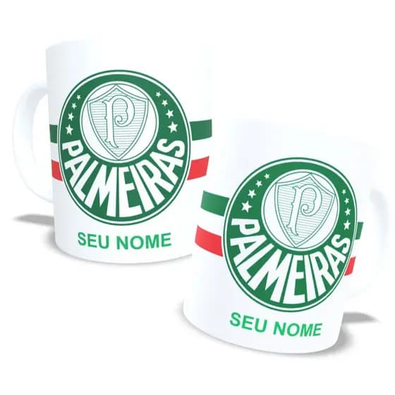Caneca personalizada Palmeiras / palestra italia/ verdão/ maior campeão nacional!!! coloque seu nome personalizada!!!
