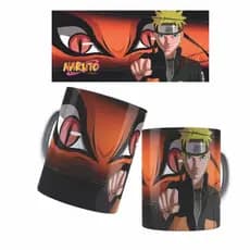 Caneca Anime Naruto Uzumaki E Raposa De Nove Caudas