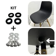 Arruela Bucha Para Cadeira Charles Eames Eiffel + parafusos