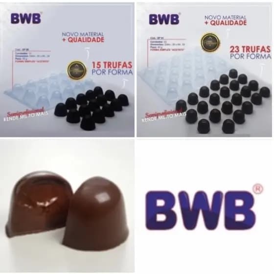 Forma de Trufa Tradicional Chocolate páscoa 2025 Semi-profissional 40 / 50 gramas ( Alto rendimento)