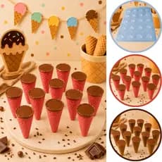 1~5 FORMA PARA CHOCOLATE SUPORTE CONE COD. 3683 SEMIPROFISSIONAL - BWB (CHOCO)