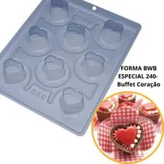 1~4 forma bwb com silicone (3 partes) cod 240 - Buffet Coração//