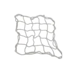 Rede de Carga Branca 35x35cm para Bagageiro de Moto ou Bicicleta
